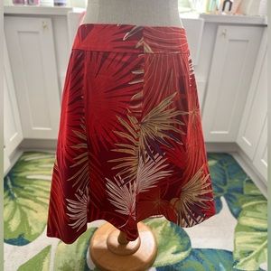 VINTAGE GAP - NWT size 16 skirt - red tropical pattern